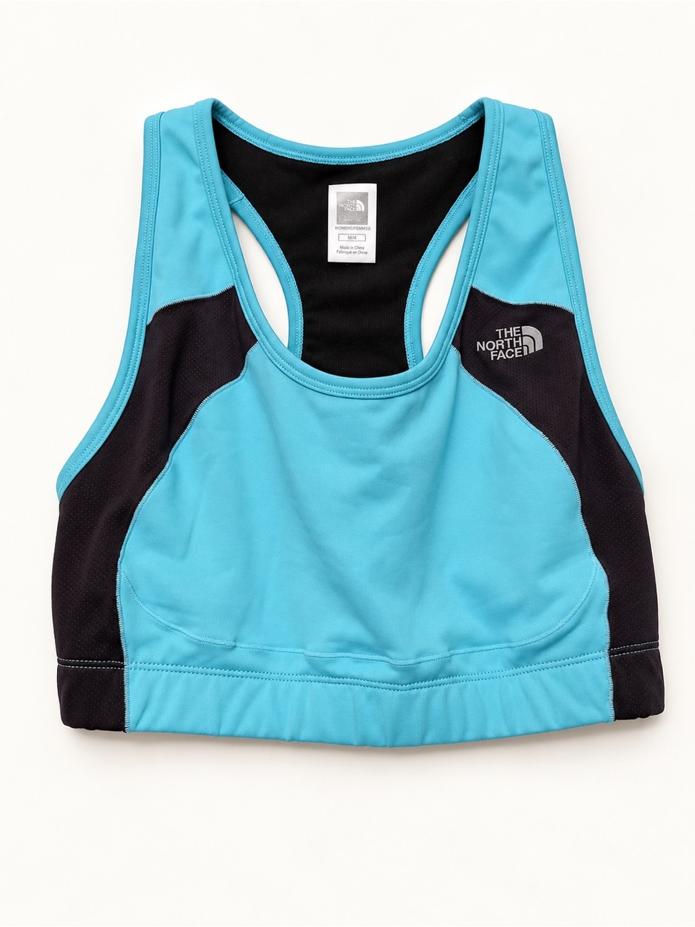 The North Face Women's Blue & Black Racerback Sports Bra